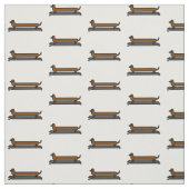 Skateboard-Dackel Stoff (Muster)