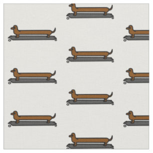 Skateboard-Dackelhundegewebe Stoff