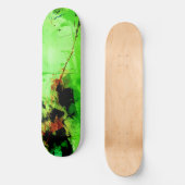 Skateboard Deck "Abstrakt grün" (Vorderseite)