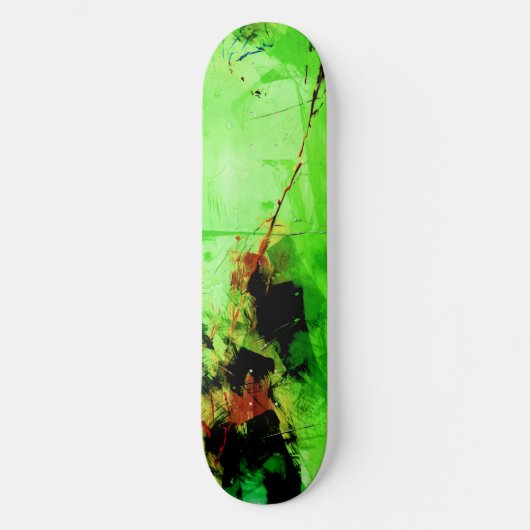 Skateboard Deck "Abstrakt grün" (Vorderseite)