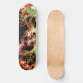Skateboard Deck:Abstrakt Orange" (Vorderseite)
