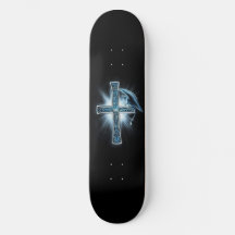 Skateboard Deck "Cross and Gargoyle"