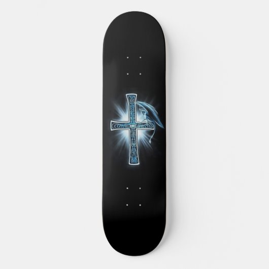 Skateboard Deck "Cross and Gargoyle" (Vorderseite)