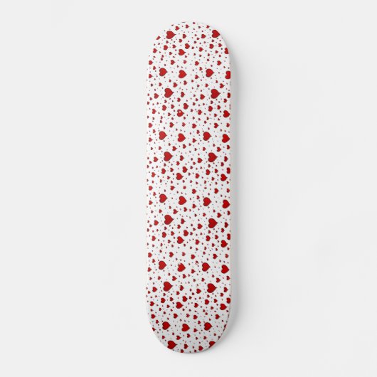 Skateboard-Deck der Gruppe der Roten Herzen Skateboard (Vorderseite)