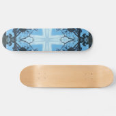 Skateboard-Deck für Blaues Kreuz-Muster Skateboard (Horizontal)