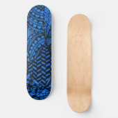 Skateboard Deck "Geometric Blue" (Vorderseite)