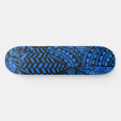 Skateboard Deck "Geometric Blue" (Horizontal)