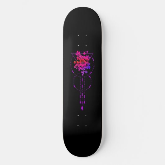 Skateboard Deck "Geometric Floral II" (Vorderseite)