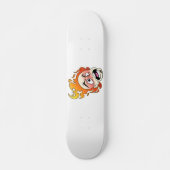 Skateboard-Deck mit dem Scovillicer-Feuerkopf Skateboard (Vorne)