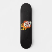 Skateboard-Deck mit dem Scovillicer-Feuerkopf Skateboard (Vorne)