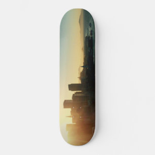 Skateboard Deck mit Foto von San Francisco Bay