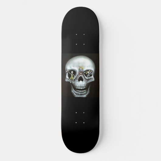 Skateboard Deck "Party Skull" (Vorderseite)