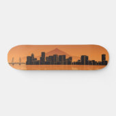 Skateboard Deck - Portland Skyline - Orange (Horizontal)