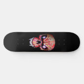 Skateboard Deck "Red Vampire Skull" (Horizontal)