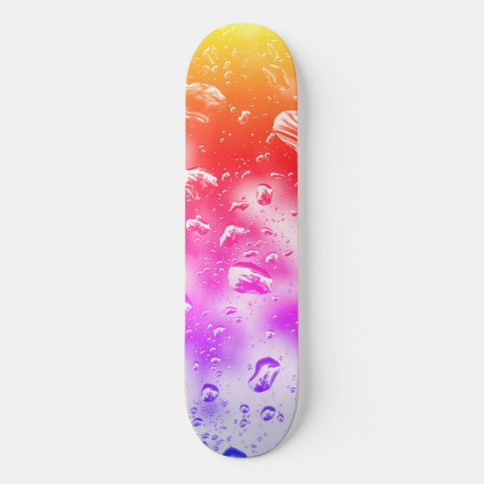 Skateboard Deck, Regenbogen-Regentropfen (Vorderseite)