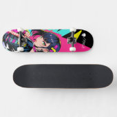 Skateboard Deck - "Respect Women: Oriental Girl" (Horizontal)