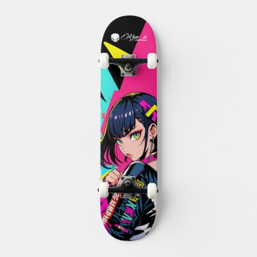 Skateboard Deck - "Respect Women: Oriental Girl" (Vorderseite)
