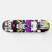Skateboard Deck 'VIN' - Punk Grunge - SKATE OR DIE (Horizontal)