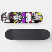 Skateboard Deck 'VIN' - Punk Grunge - SKATE OR DIE (Horizontal)