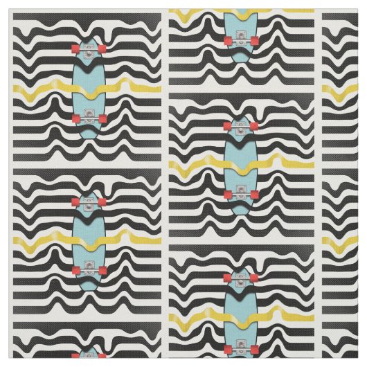 Skateboard der 70er stoff (Muster)