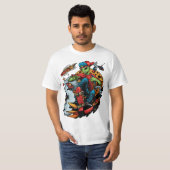 Skateboard der Galaxie T-Shirt (Vorne ganz)