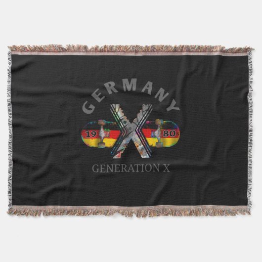 Skateboard der Generation X Deutschland der 80er J Decke (Vorderseite)