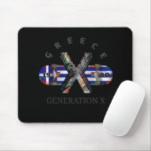 Skateboard der Generation X Griechenland der 80er Mousepad (Mit Mouse)