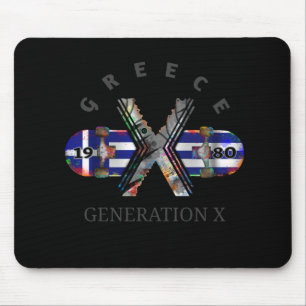 Skateboard der Generation X Griechenland der 80er  Mousepad