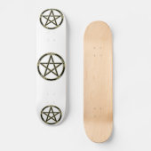 Skateboard des Erd-, Luftu. Feuerpentagram-2 (Vorderseite)