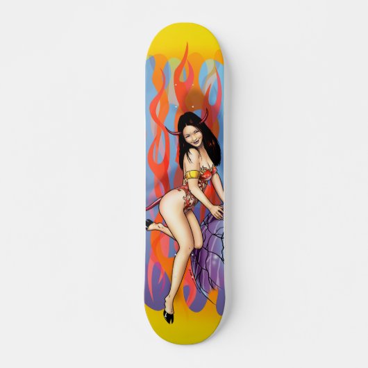 Skateboard des Teufel-Mädchen-2 (Vorne)