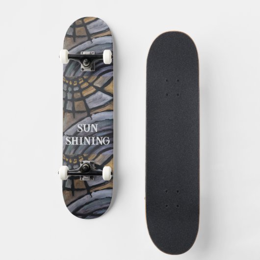 SKATEBOARD DESIGN SUN SHINING (Vorderseite)