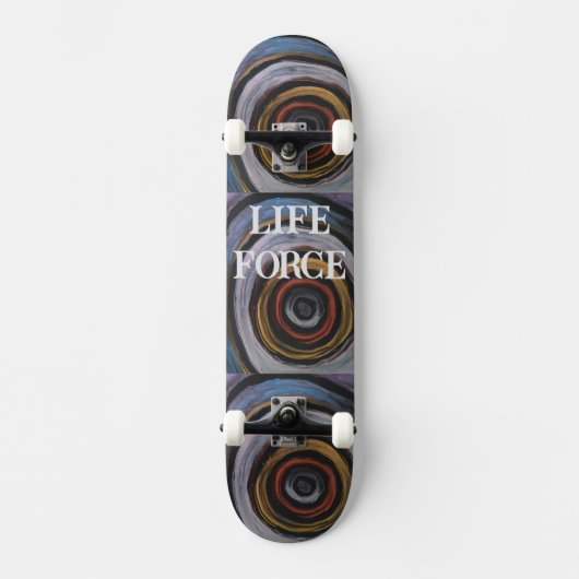 SKATEBOARD DESIGN VON KÜNSTLER PAULA REILLY. (Vorderseite)