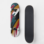 Skateboard Dick Paint Abstrakt Invart (Vorderseite)