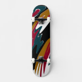 Skateboard Dick Paint Abstrakt Invart (Vorderseite)