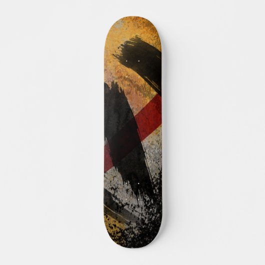 Skateboard, die Narbe, Digital abstrakt Skateboard (Vorne)