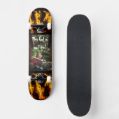 Skateboard - Dieses Mädchen ist auf dem Feuer! Ska (Vorderseite)