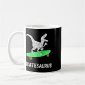 Skateboard Dinosaur Skateboard fahrender T-Rex Lus Kaffeetasse (Links)