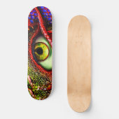 Skateboard Dragon Retro Cooles Auge (Vorderseite)