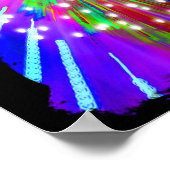 Skateboard Drehte in Fireworks aus. Poster (Ecke)