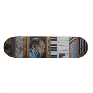 Skateboard, Duke Ellington-Wand-Wandgemälde, DC Skateboard