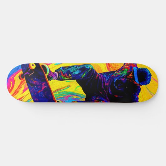 Skateboard durch Farben (Horizontal)