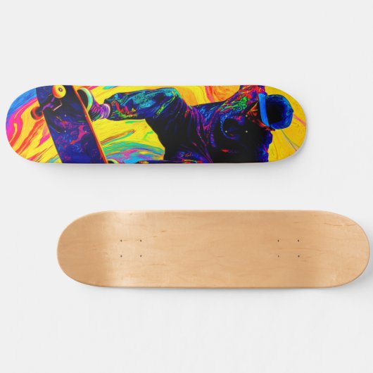 Skateboard durch Farben (Horizontal)