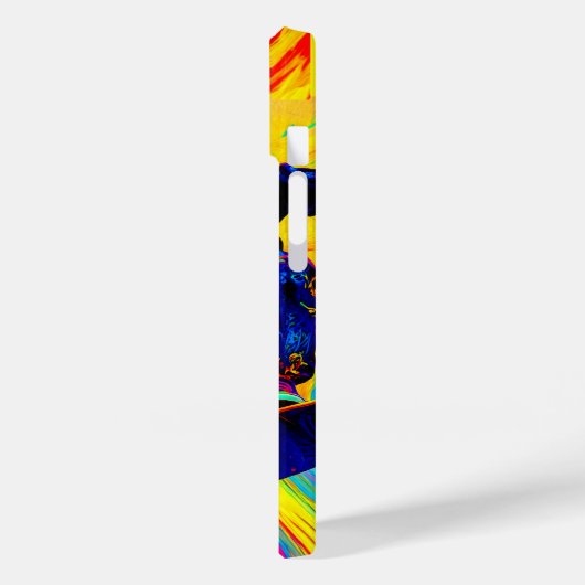 Skateboard durch Farben Case-Mate iPhone Hülle (Rückseite / Links)