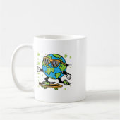 Skateboard Earth Day Umwelt Kaffeetasse (Links)