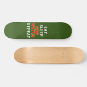 Skateboard "EAT, SLEEP..." (Horizontal)