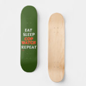 Skateboard "EAT, SLEEP..." (Vorderseite)
