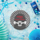 Skateboard Ein Cooler Typ Geburtstagspapier-Teller Pappteller (Party)