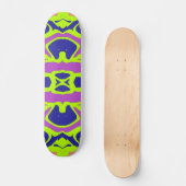 Skateboard, Ein lebendiges, vielfarbiges klassisch Skateboard (Vorderseite)