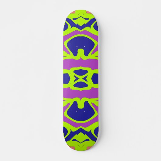 Skateboard, Ein lebendiges, vielfarbiges klassisch Skateboard (Vorne)