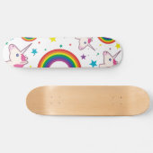 Skateboard Einhorn Emoji (Horizontal)